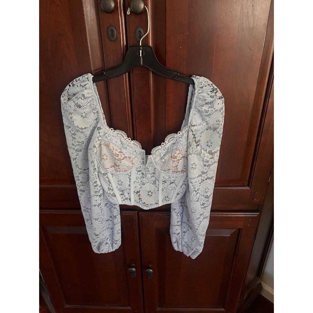 v chapman Delphine lace light blue cashmere sz xxs sz 00